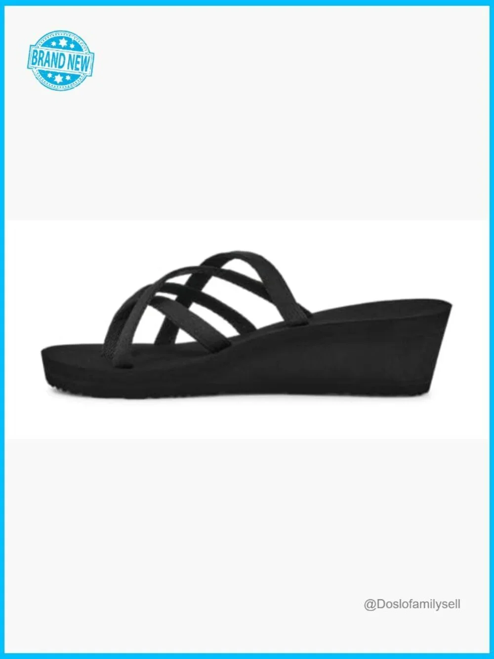 Wedge Sandal with Arch Support Comfort Platform Flip Flop Mush Memory